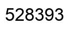 Number 528393 black image