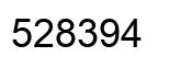 Number 528394 black image