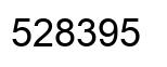 Number 528395 black image