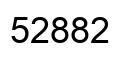 Number 52882 black image