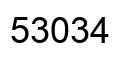 Number 53034 black image