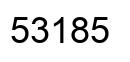 Number 53185 black image
