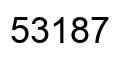 Number 53187 black image