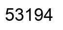 Number 53194 black image