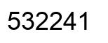 Número 532241 imagen negro