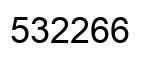 Número 532266 imagen negro