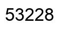 Number 53228 black image