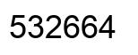 Number 532664 black image
