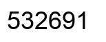 Number 532691 black image