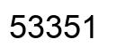 Number 53351 black image
