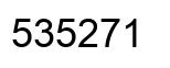 Número 535271 imagen negro