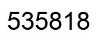 Número 535818 imagen negro