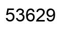 Number 53629 black image
