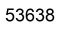 Number 53638 black image
