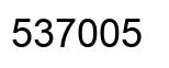 Number 537005 black image