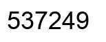 Number 537249 black image