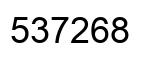 Number 537268 black image