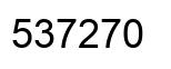 Number 537270 black image