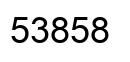 Number 53858 black image