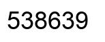 Number 538639 black image