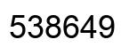 Number 538649 black image