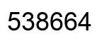 Number 538664 black image