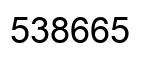 Number 538665 black image