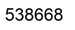 Number 538668 black image