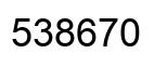 Number 538670 black image