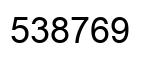 Número 538769 imagen negro