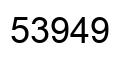 Number 53949 black image