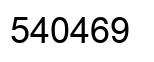 Number 540469 black image