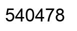 Number 540478 black image