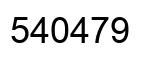 Number 540479 black image