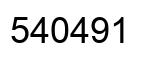 Number 540491 black image