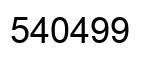Number 540499 black image