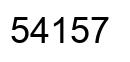 Number 54157 black image