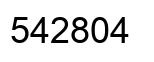 Number 542804 black image