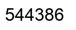 Número 544386 imagen negro