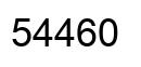 Number 54460 black image