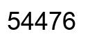 Number 54476 black image