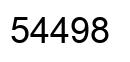 Number 54498 black image
