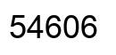 Number 54606 black image