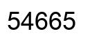Número 54665 imagen negro