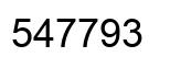 Number 547793 black image