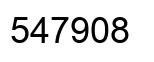 Number 547908 black image