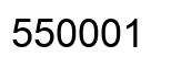 Number 550001 black image