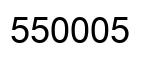 Number 550005 black image