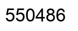 Number 550486 black image