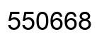 Number 550668 black image